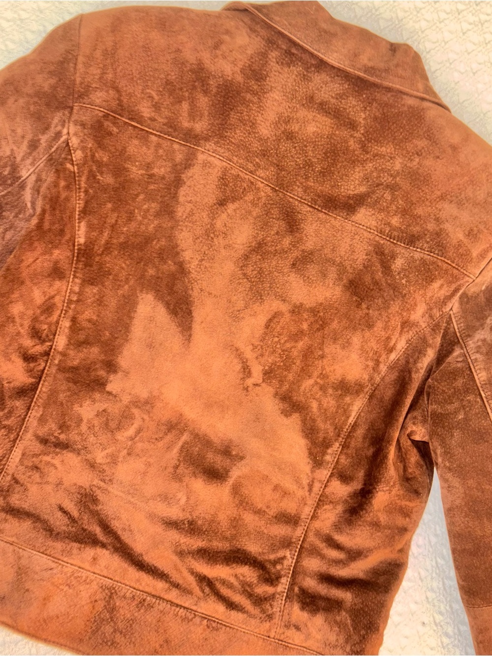 Wilson's Leather Pelle Studio Brown Suede Button-Front Jacket women’s medium - Picture 8 of 8